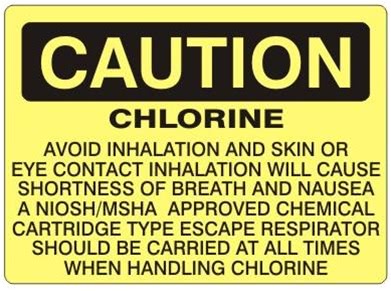 Caution Chlorine