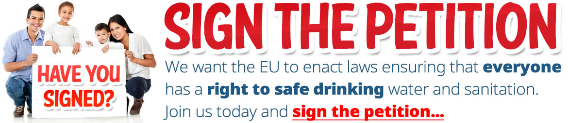 Sign the petition for safe drinking water